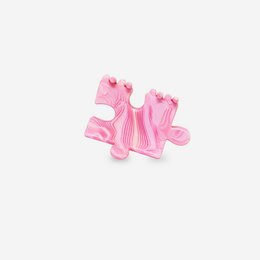 Hair Clip - Puzzle Pinky Ink
