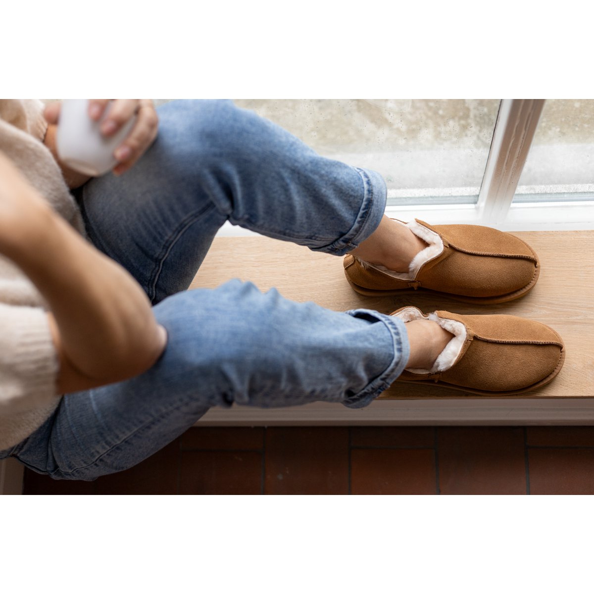 Pantoufle Nooa | chameau | Taille 37-49