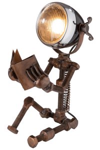 Metall Lampe "Reading" kupferf.