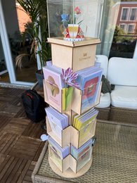 Faltmeister POS Display - Holzdrehständer Gross