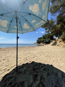 Sky Lake Strand- und Terrassen-Sonnenschirm – UPF50+ Sonnenschutz