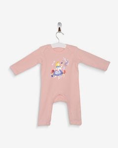 Puderrosa Alice im Wunderland Pyjama 100% Bio-Baumwolle zertifiziert OEKO-TEX