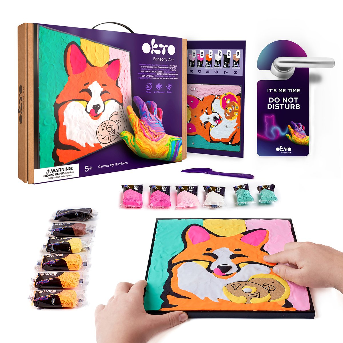 Okto Sensory Art Color By Numbers - Animals - Fox