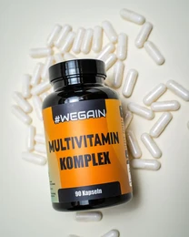Multivitamin supplement with 90 capsules, containing a complex of essential vitamins and minerals.