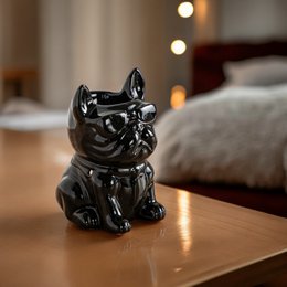 Burnt Ceramy Boubou Black Boubou Parfume - Lakerede keramiske dyr - Grundlægningsdiffusor Duftende voks, æteriske olier, dufte - dekorativ idé