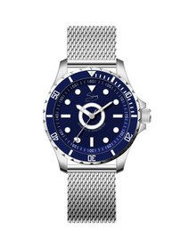Power Mesh Navigli silver brushed 3-hand 10 ATM