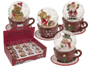 Polyresin snow globe, Christmas figurines,