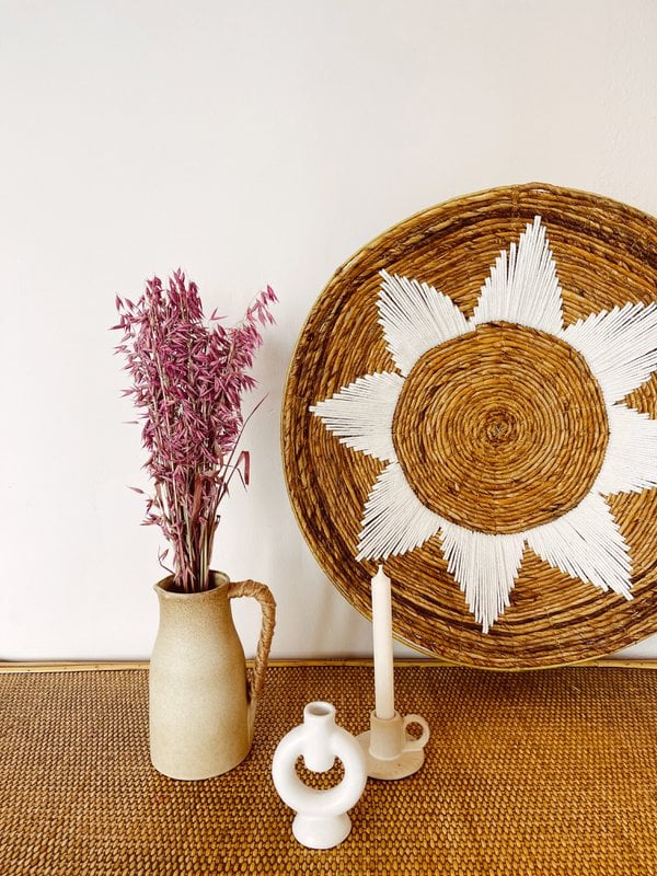 Avena lyserøde tørrede blomster
