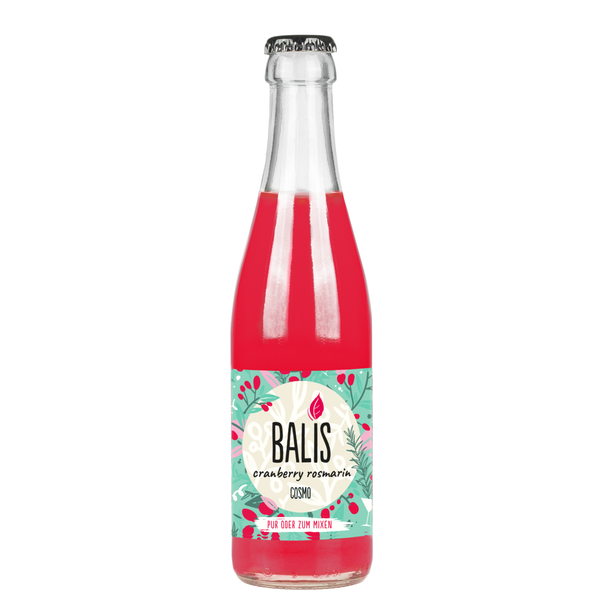 BALIS Cosmo (Cranberry Romero), botella de vidrio de 0,25 L Copia 1