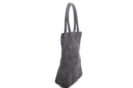 Borsa a mano curva grigia