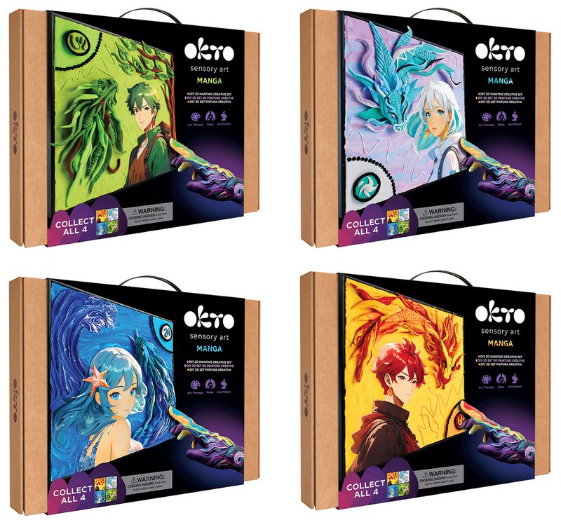 Okto Sensory Art 3D Schilderen - Manga - Vuur