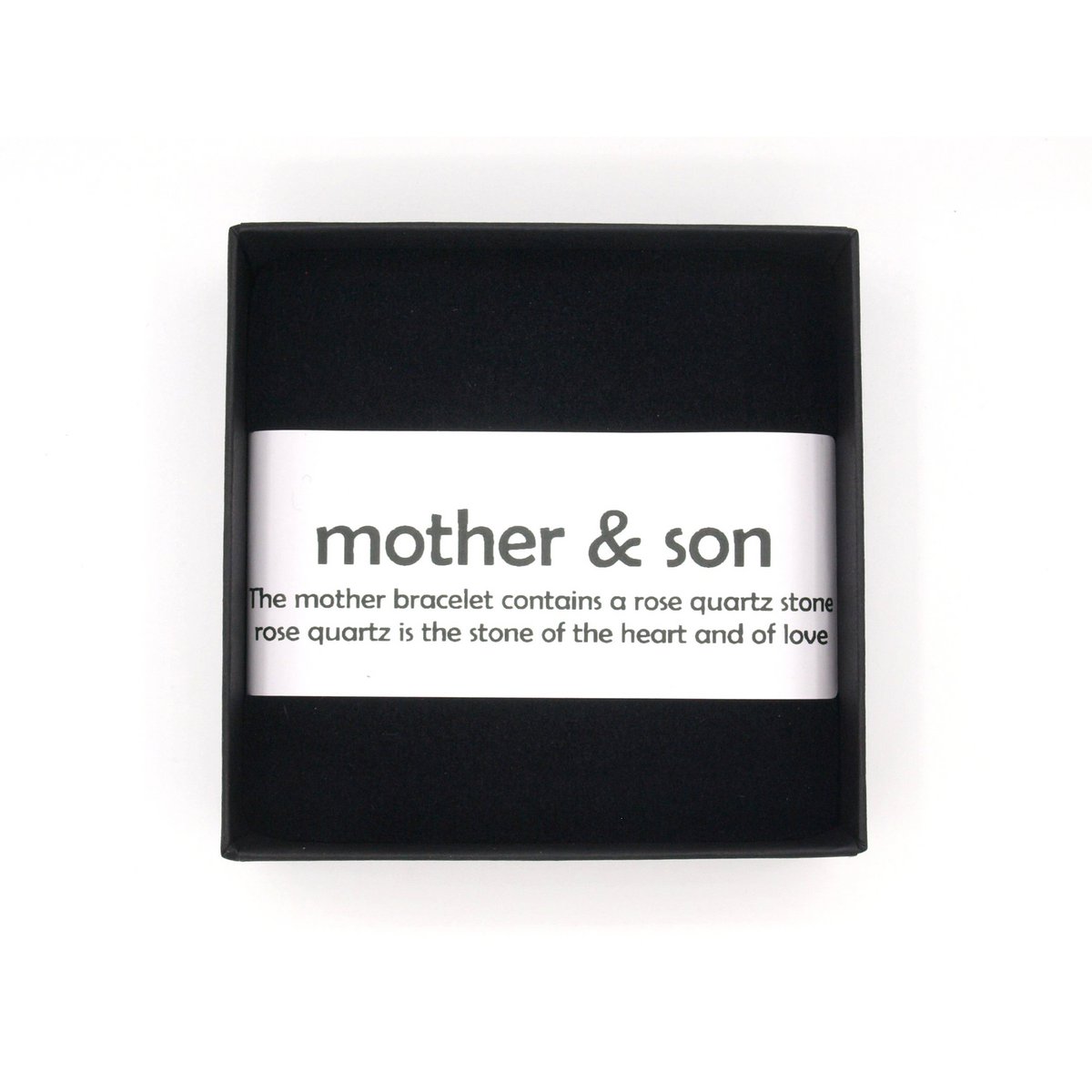 Mother and son bracelet set Larvikite