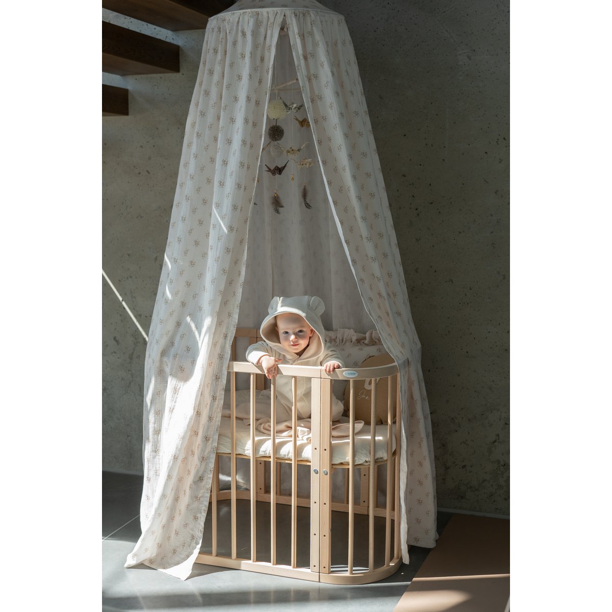 Muslin canopy "Boho Flowers"