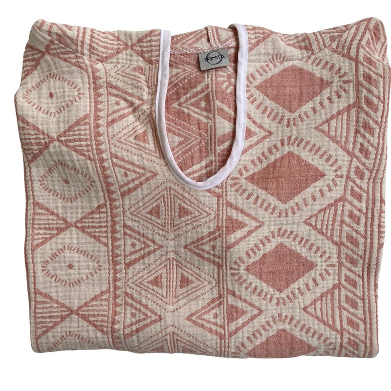Poncho de plage en gaze de coton
