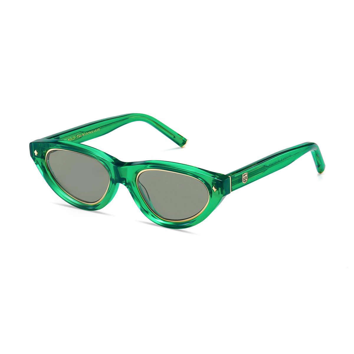 Walton & Mortimer nr. 21 “Enkeproducenten” Poison Green Limited Edition solbriller