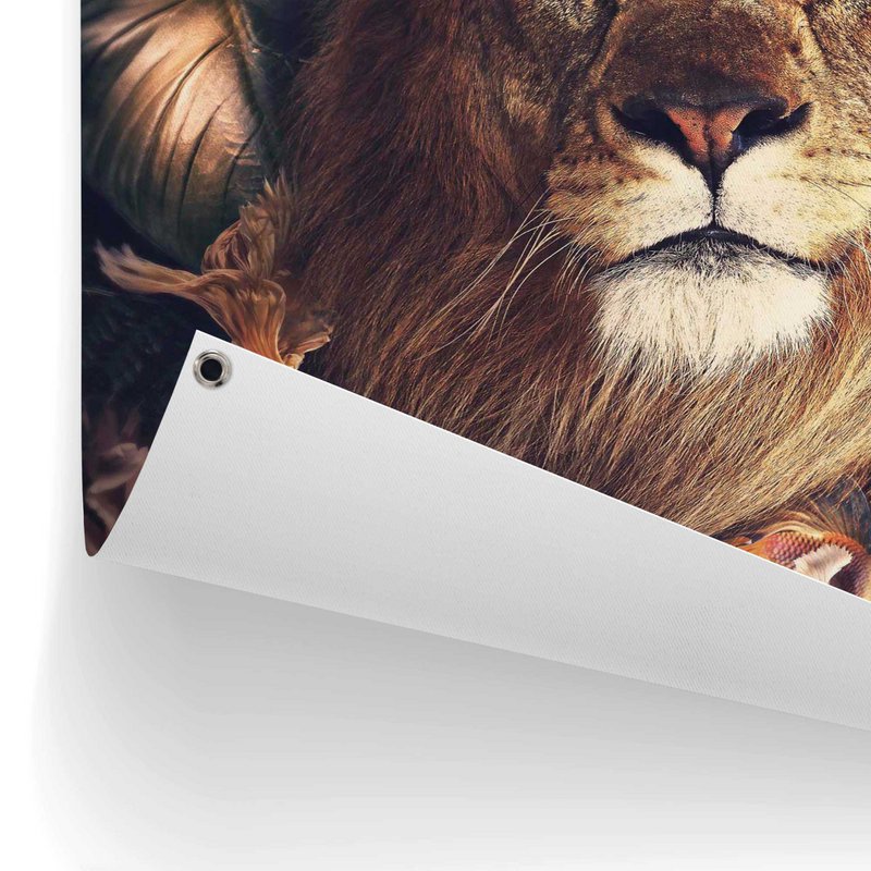 Tuinposter Tuinposter Jungle Lion 80x60