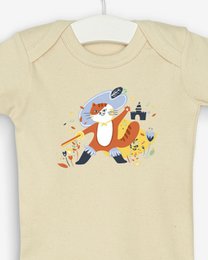 Chat Botté naturlig bodysuit 100% økologisk bomuld, OEKO-TEX certificeret