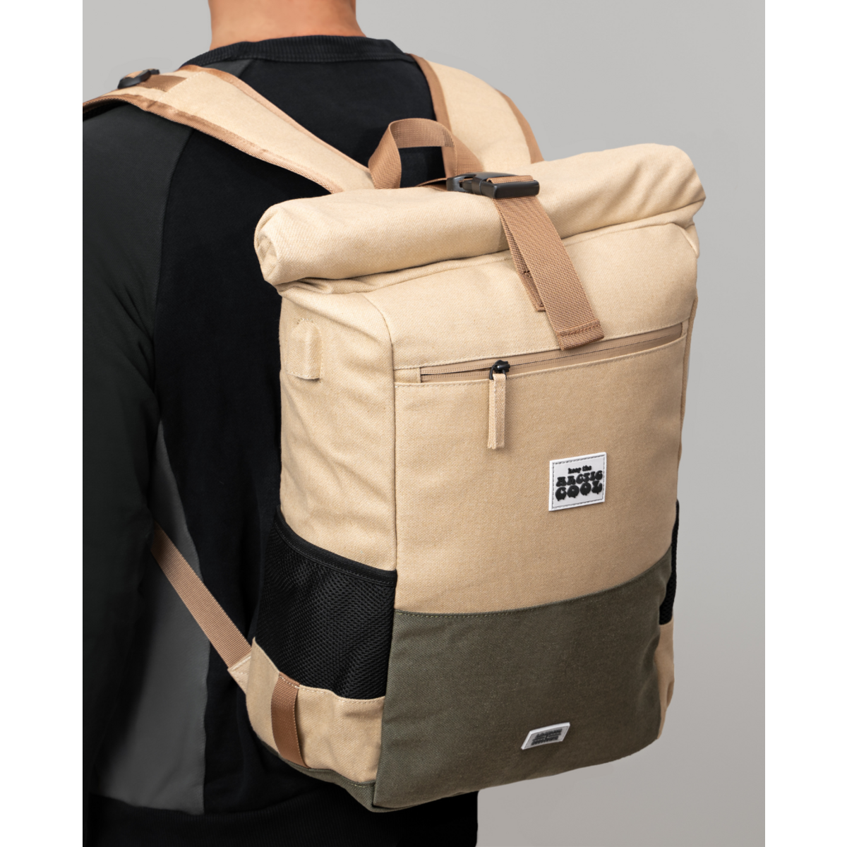 Sac à dos imperméable en chanvre Polar Explorer - Beige