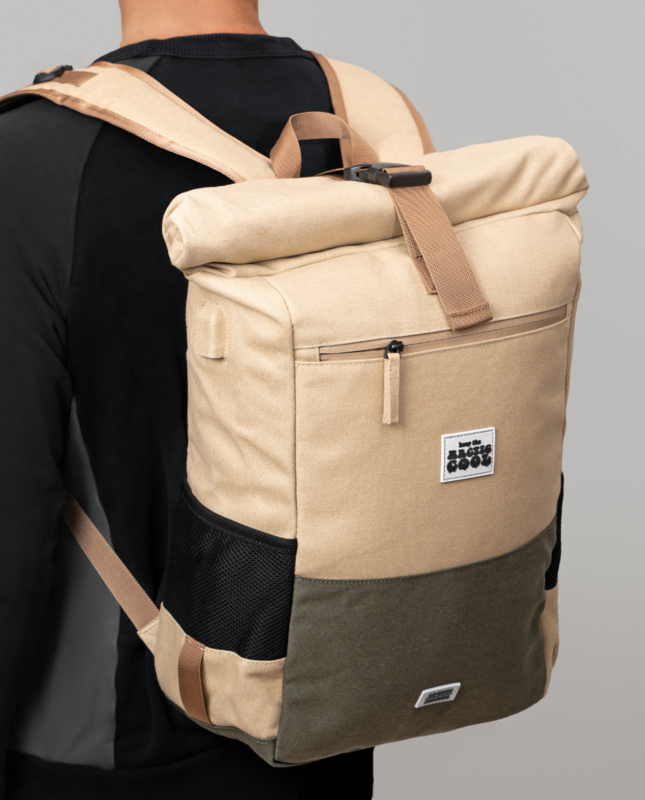 Sac à dos imperméable en chanvre Polar Explorer - Beige
