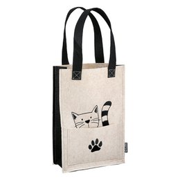 Geschenktasche Katzenbande 2fach sort., H.30 cm