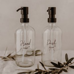 Distributeur de savon Dishsoap transparent 500ml (UE = 6 pièces)