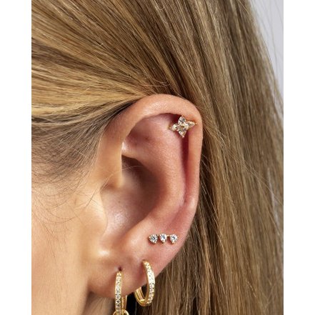 Ava white earrings