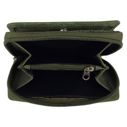 Wallet Women - Buffalo Leather - Leather - RFID - Flower Print - In 5 Colors
