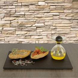 Oil and vinegar carafe with glass pipette from “Aulettas Gold”