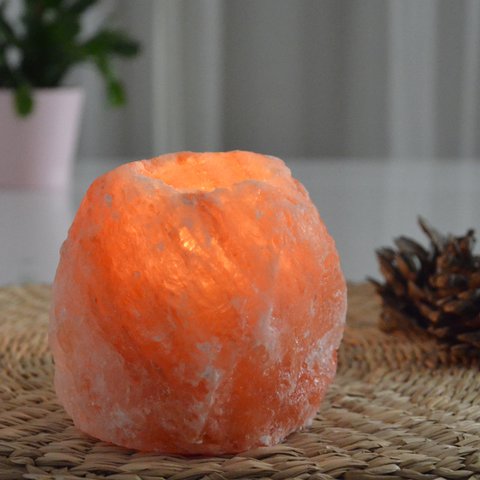 Salt stone candlestick