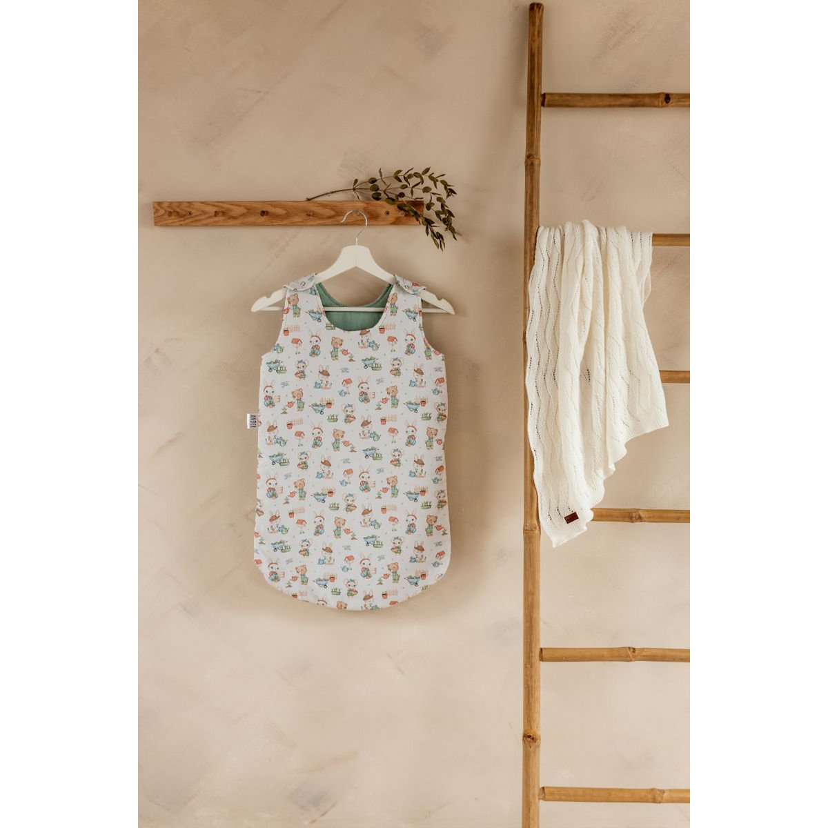 Couverture bébé AUSILIA - coton - CRÈME