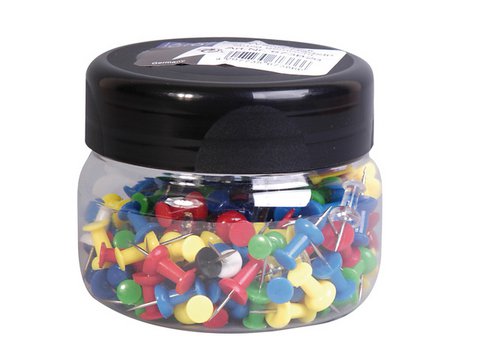 Punaises Alco assorti plastic pot a 200st.