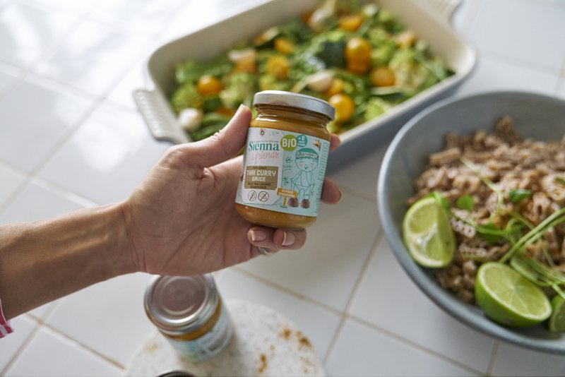 THAI CURRY SAUCE FOR BABIES - 100% ORGANIC AND NATURAL - FROM 8 MONTHS - 130G