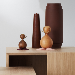 The Ugly Duckling - Wood Bird Animal figur - Dansk design