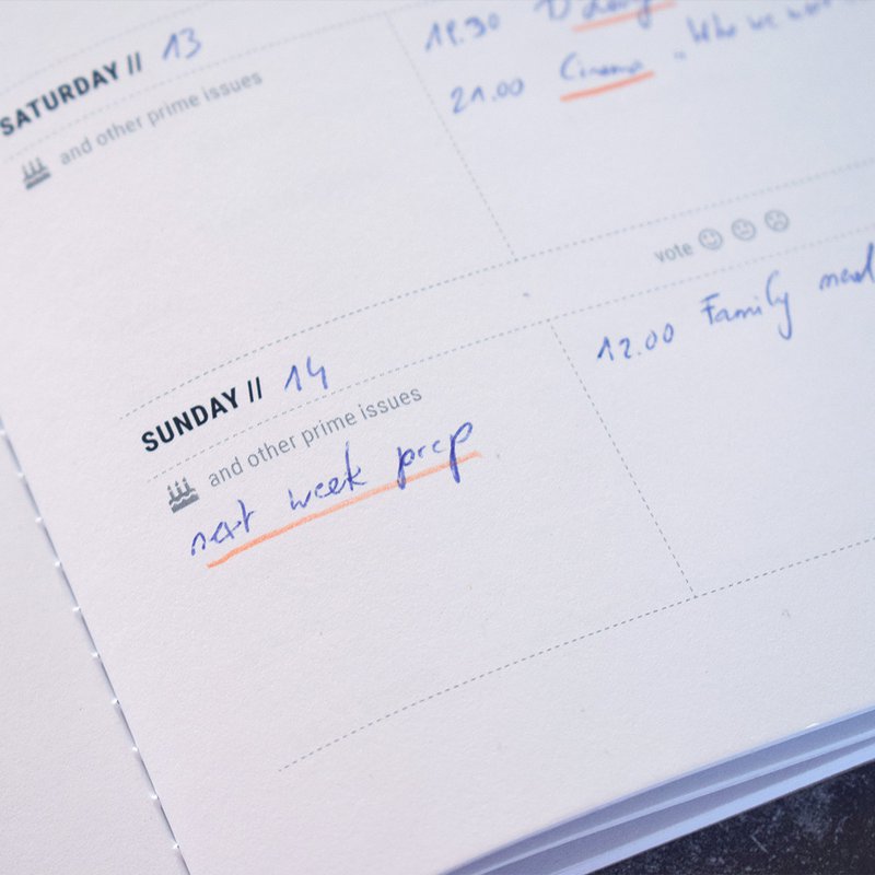 Cuaderno de papelería planificador semanal