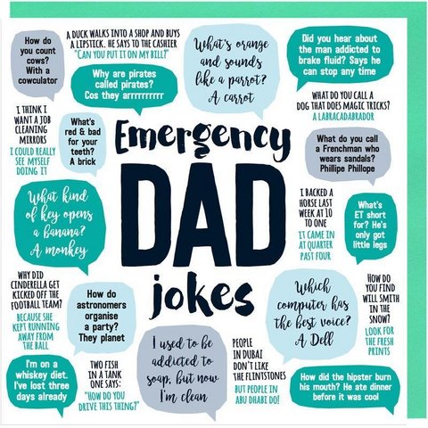 Emergency Dad Jokes® Card 