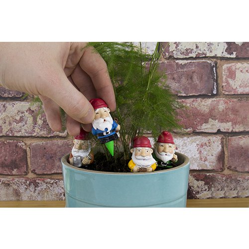 Gift Republic Plant Pot Decoration - Mini Garden Gnomes