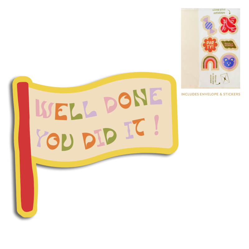 Cut-Out Cards - Well done you did it