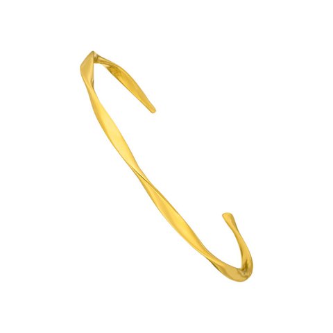 Armreif Twist, 18 K Gelbgold vergoldet