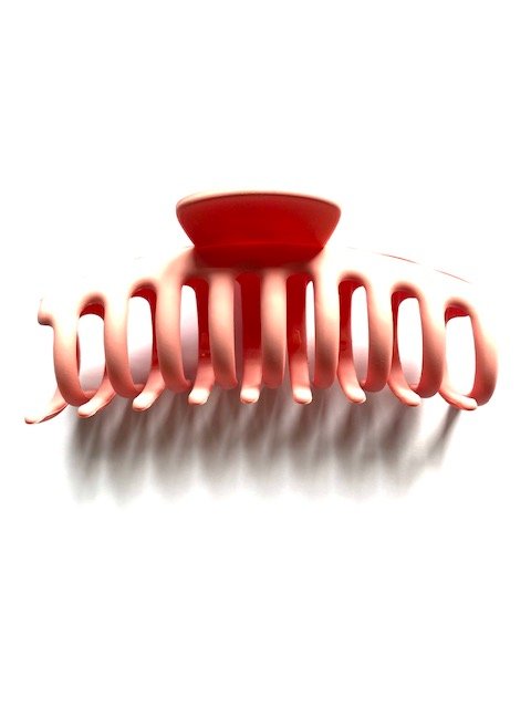 claw hair clip pink