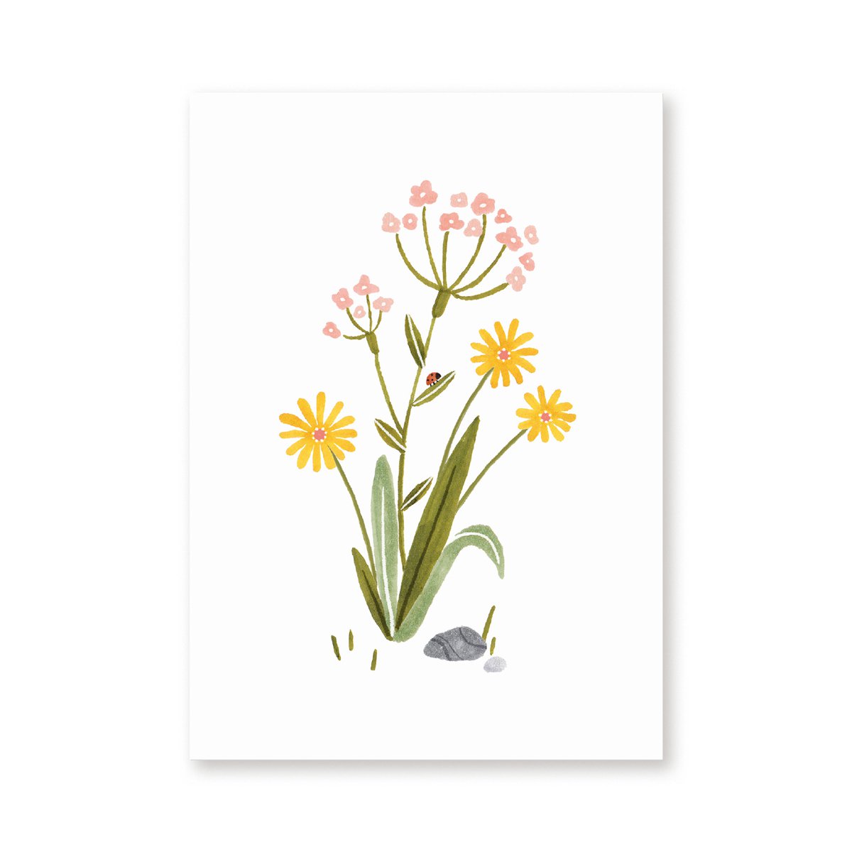 Postcard | Kukeluusje in flowers