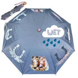 Magic reflector umbrella horse