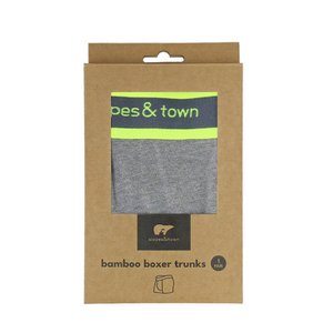 Bambus-Boxershorts in Melange-Grau