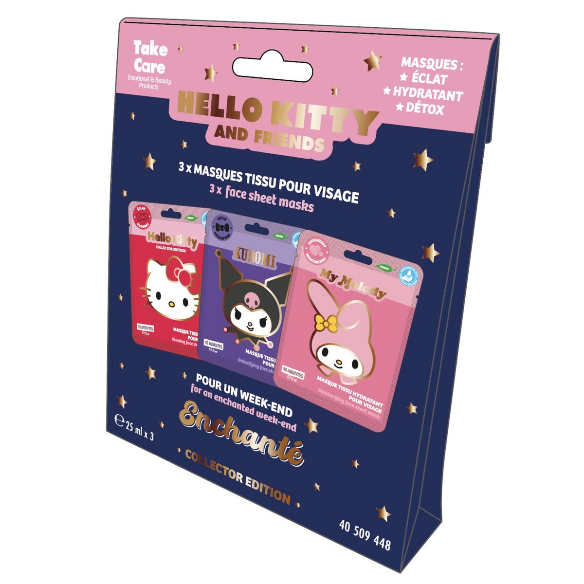 Set of 3 Face Masks - Hello Kitty & Friends