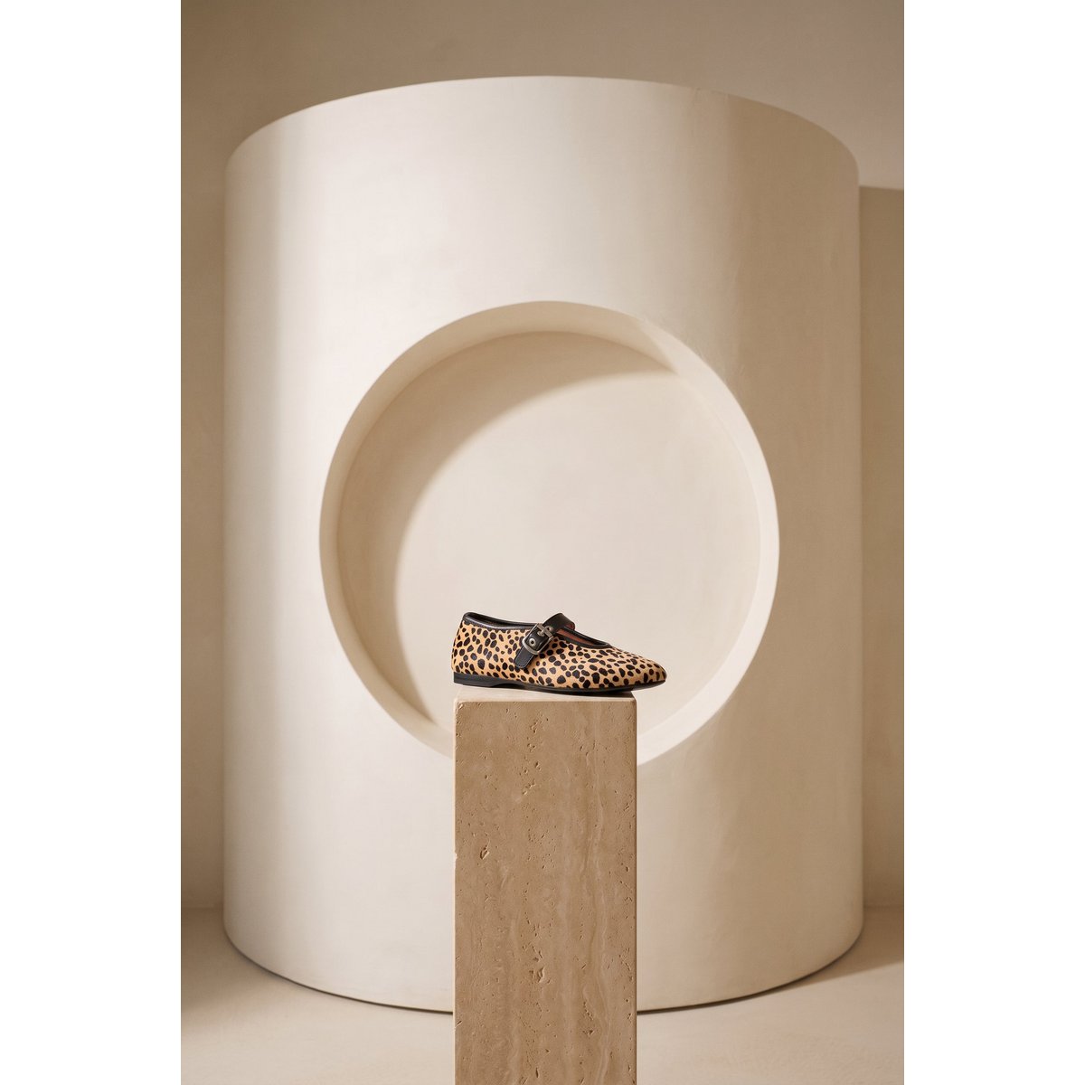 LIZA CHEETAH – Hair-On-Leder-Mary-Jane-Ballerinas