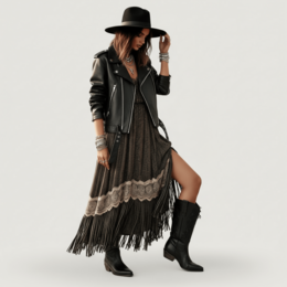 Bottes texanes noires Bryanna