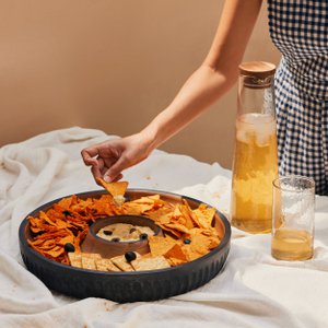 Serving Tray | Mango Removable Bowl Dual Tone Two | Wood