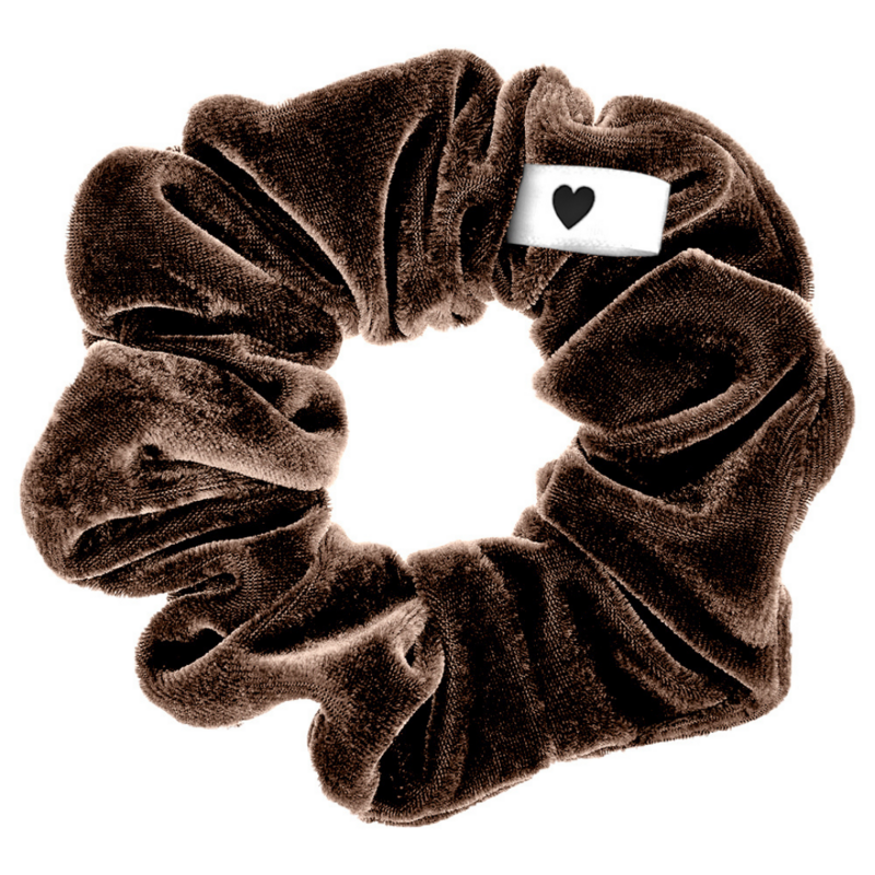 Samt-Scrunchie Braun - Bellody® (1 Stück - Mocha Brown)