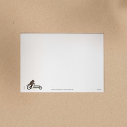 POSTKARTE | Waschbär Rico - Lastenrad