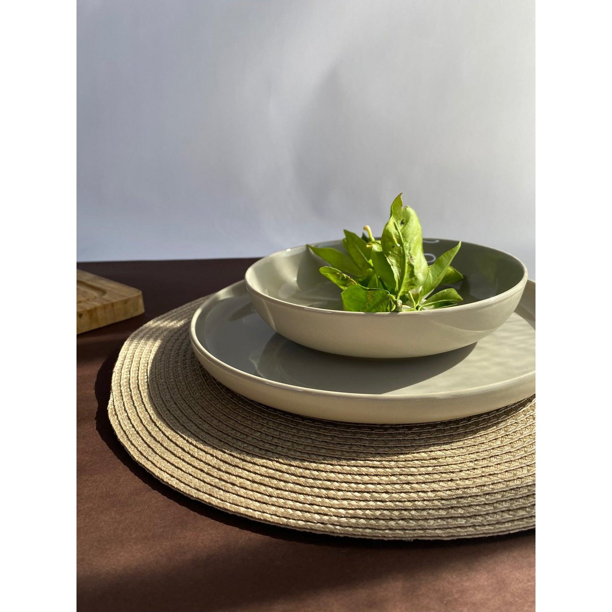 Elements Silver Sand Soup Plate