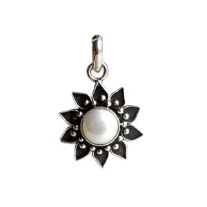 P 677 hanger, zilver, parelmoer